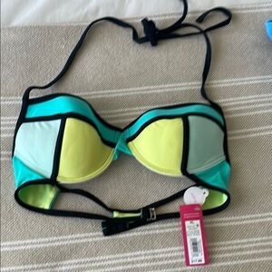 Colorblock Bikini Top